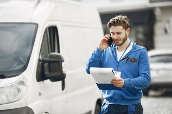 Man with work van Expanding your franchise