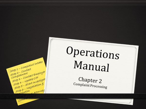 Operations Manual