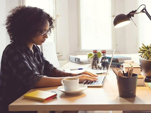 Woman Home Office Image Woman Home Office Image